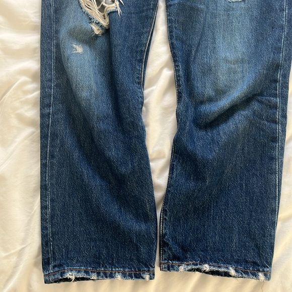 Levi’s Premium 501 Jeans Women’s Size 28x26 Distressed Button Fly - Picture 9 of 10